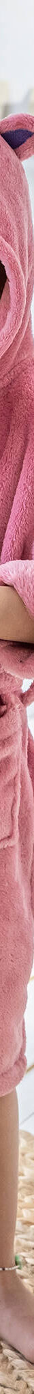 Peignoir de bain enfant licorne à capuche microfibre toute douce (rose) Peignoir de bain enfant licorne à capuche microfibre toute douce (rose)